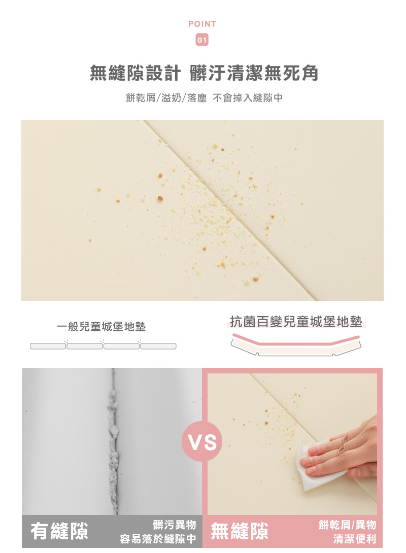 抗菌百變兒童城堡地墊